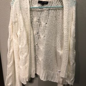 Almost Famous White Cardigan
